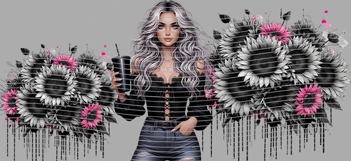 16oz Sunflower Girl-SU-243